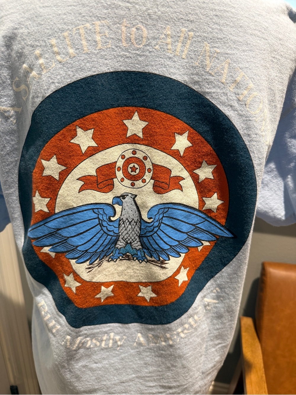 The Lost Bros Sam Eagle Unisex Tee “A salute to all nations, but mostly America”